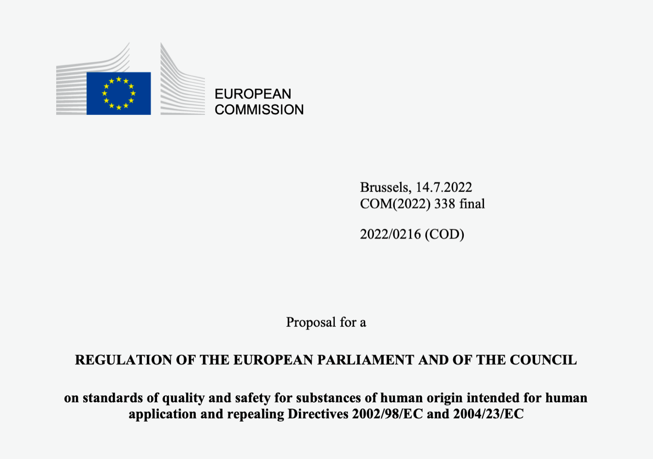 The EU’s tissue and cell directives will shortly be superseded by a new single legislation