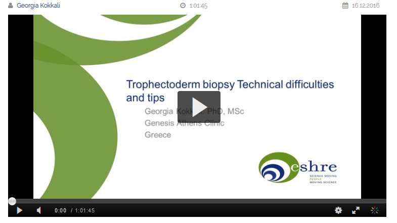 Webinar on trophectoderm biopsy